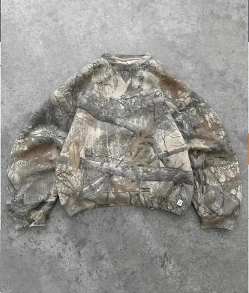 Women's 3D Branch Print Drop-Shoulder Pullover Sweater