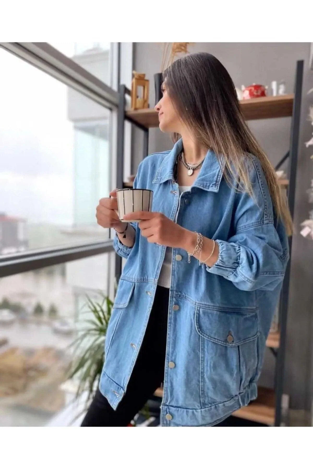 Classic blue denim jacket for everyday wear