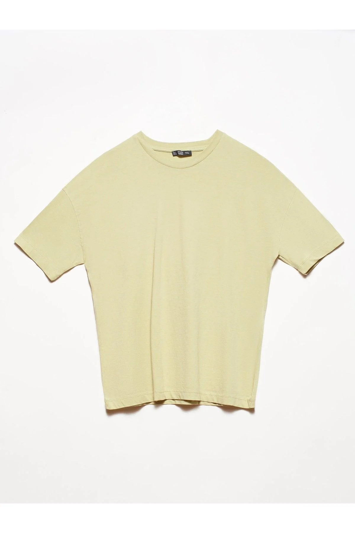 Women's cotton basic t-shirt in natural ecru