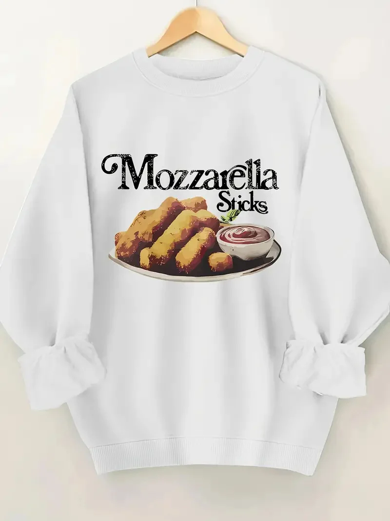 Women's Casual Printed Round Neck Pullover Sweater