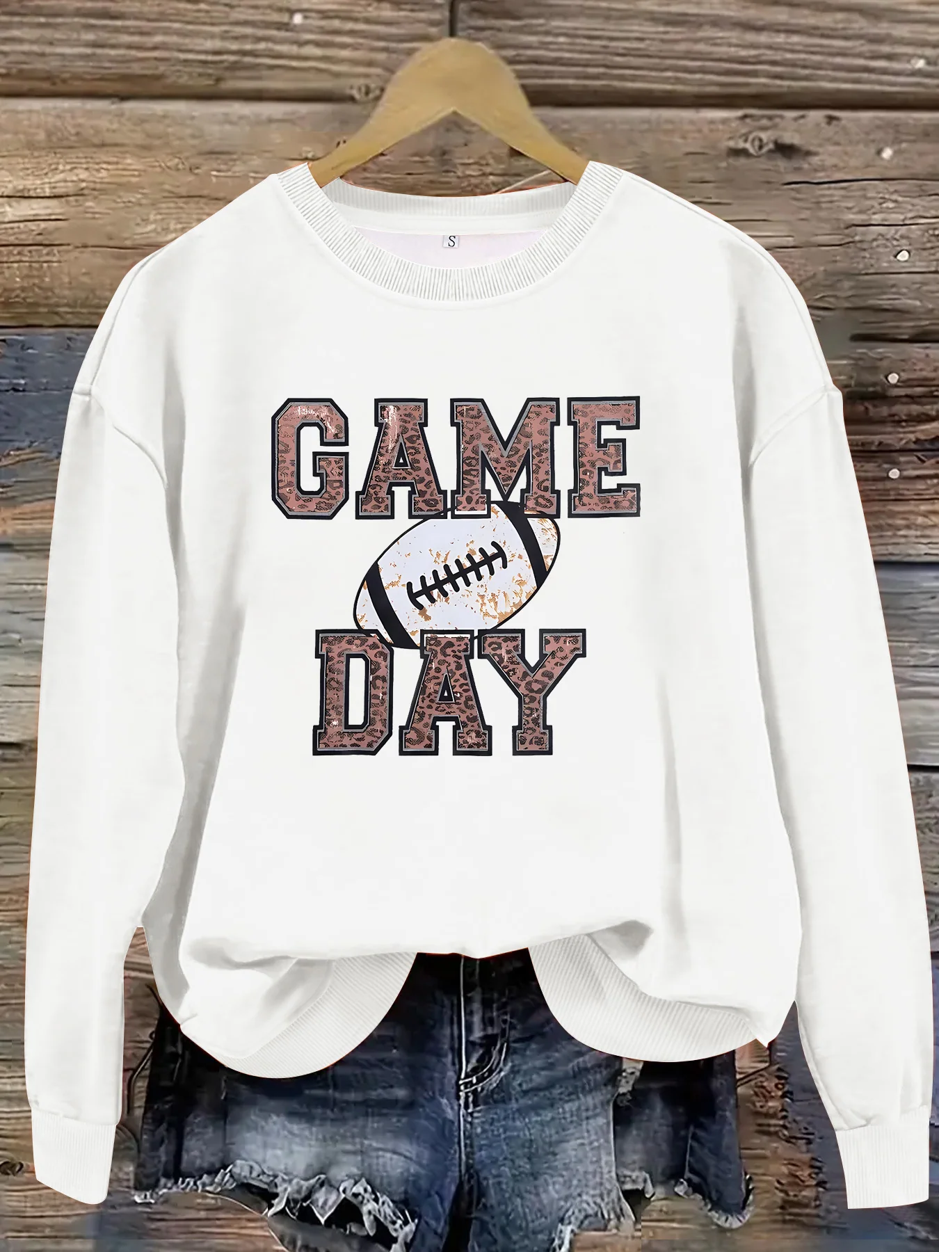 Women's Long Sleeve Baseball Pullover Sweater