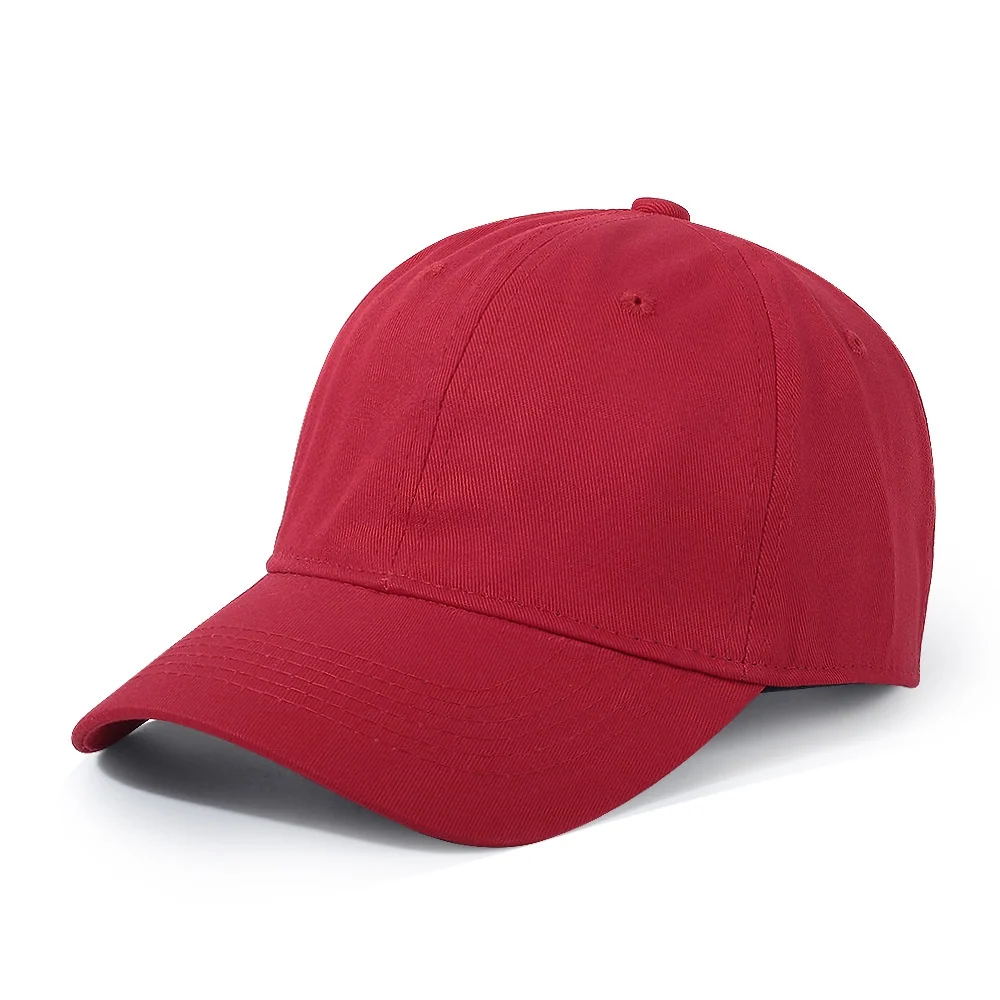 Women's Red Baseball Cap with Adjustable Strap