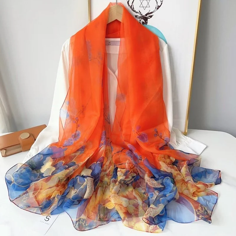 Women's Soft Rose Yarn Scarf