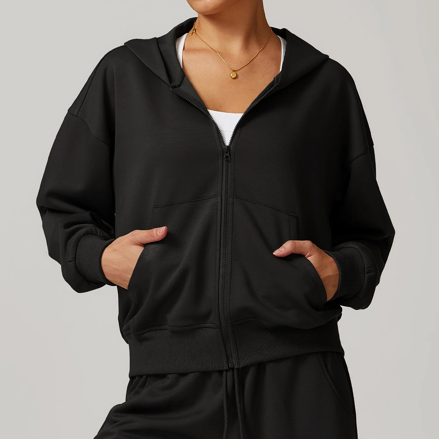 Women's Solid Casual Exercise Hoodie Sporty Pullover