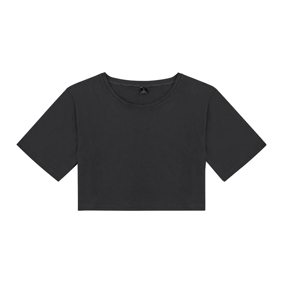 Women's Solid Dance Practice Crop T-Shirt