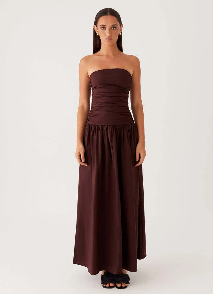 Womens Strapless Pleated Patchwork Evening Dress