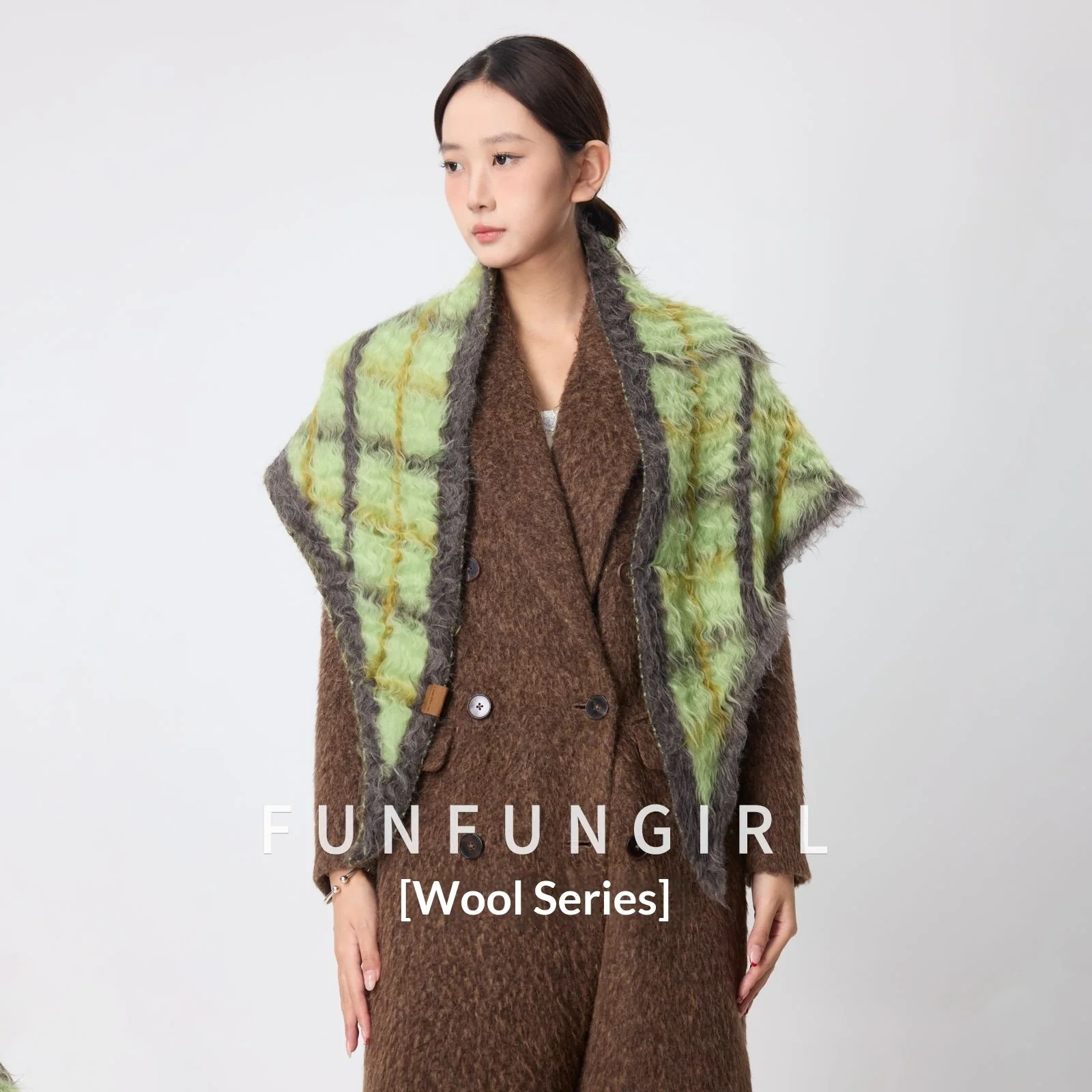 Women's Triangular Shawl Scarf for Cold Weather