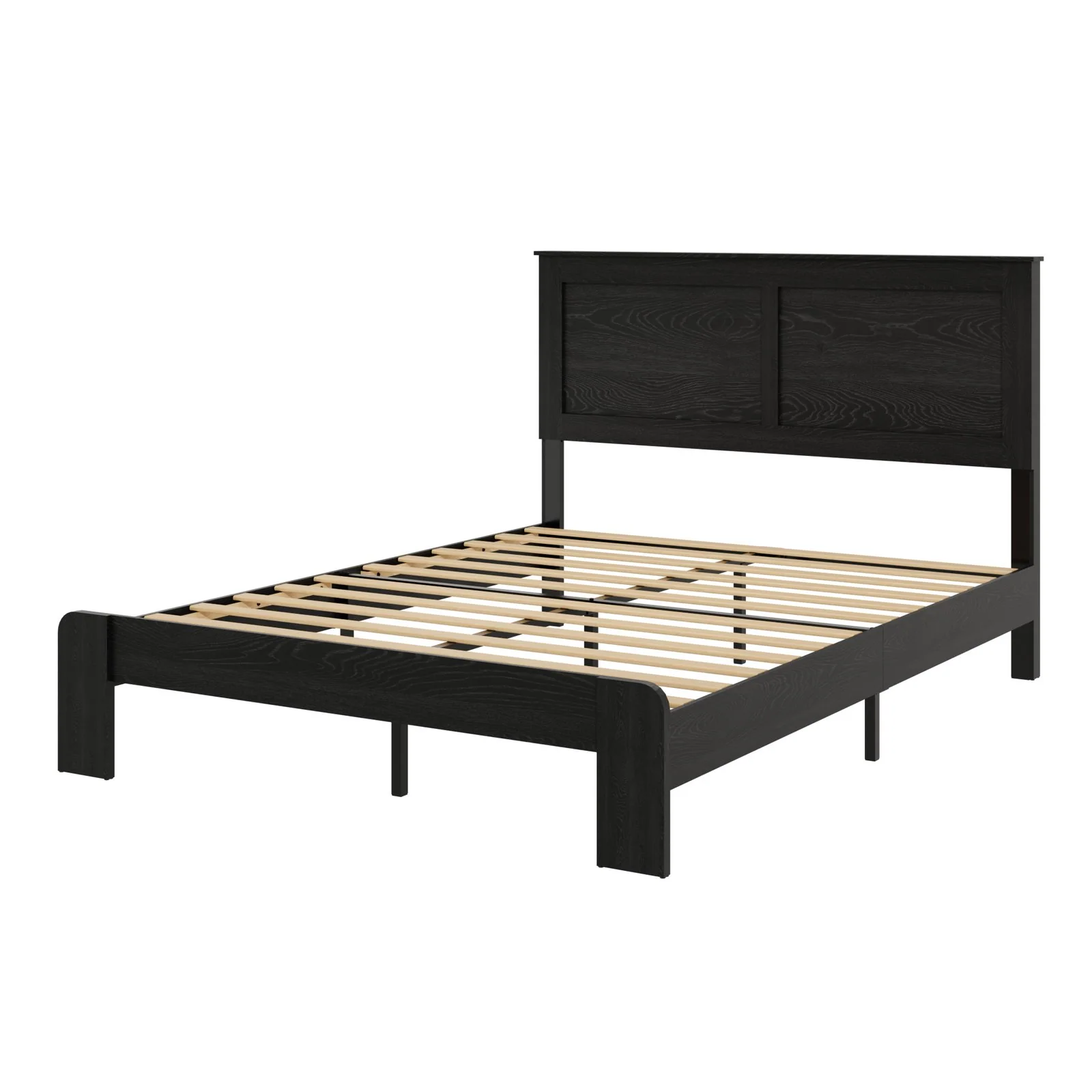 Wood Bed Frame w/ Storage