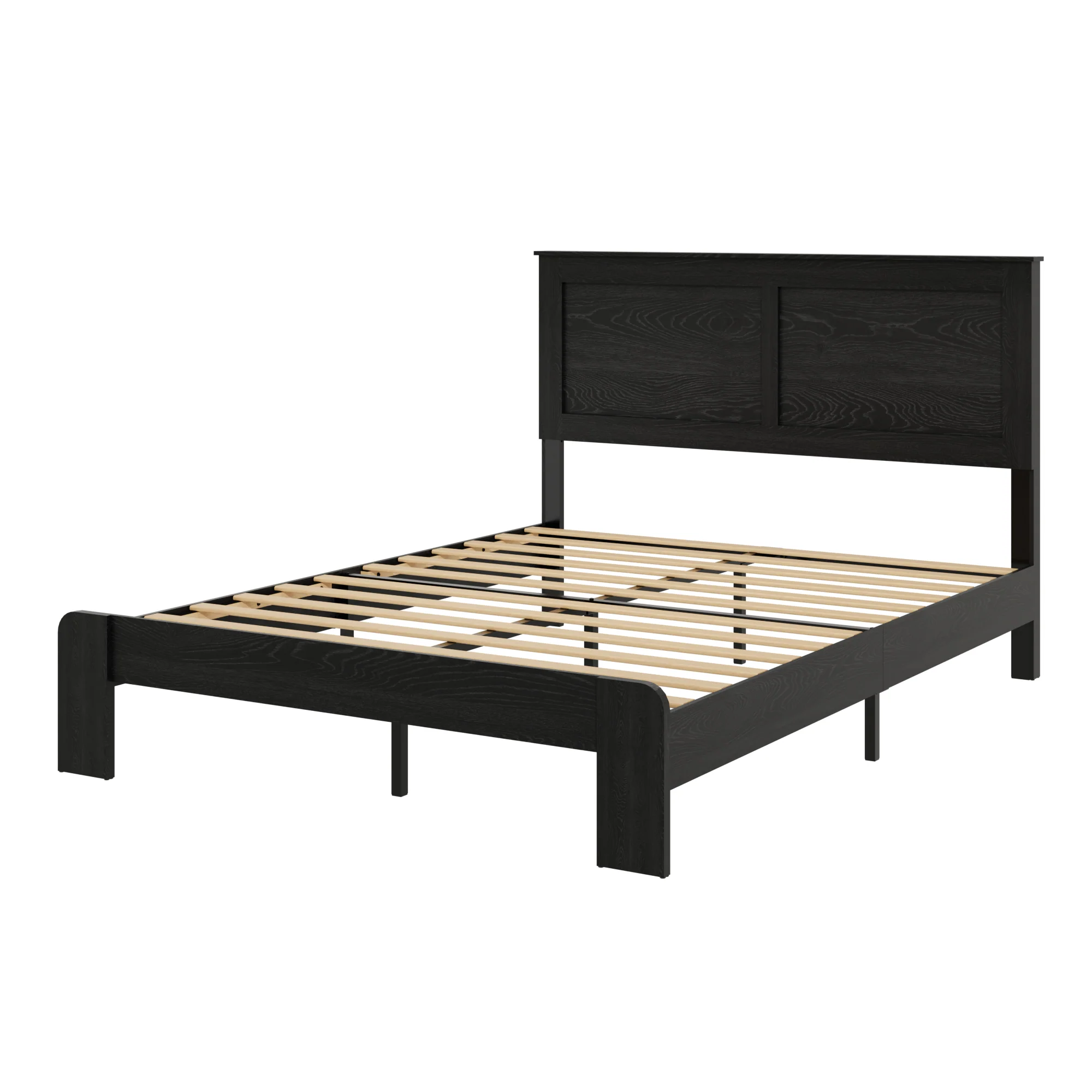 Wood Bed Frame w/ Storage
