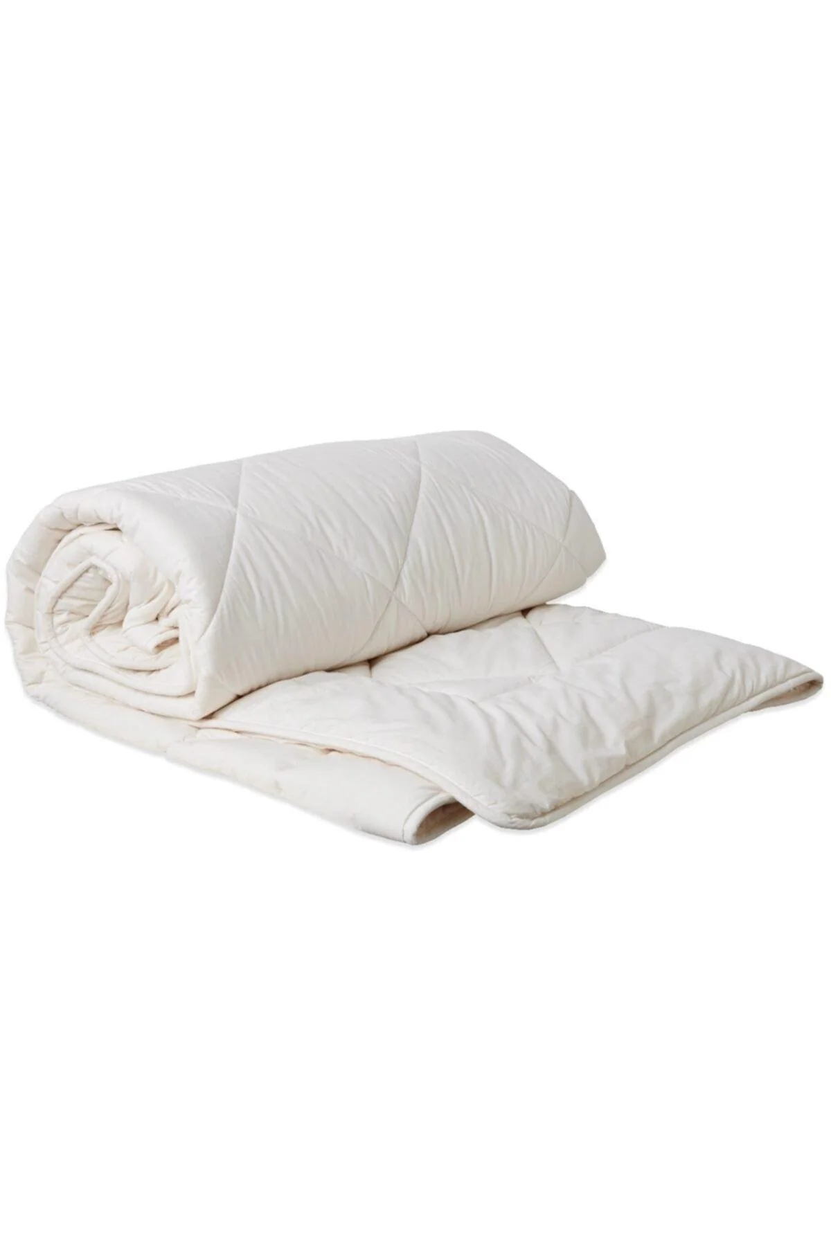 Single wool quilt 155x215 cm with cotton cover