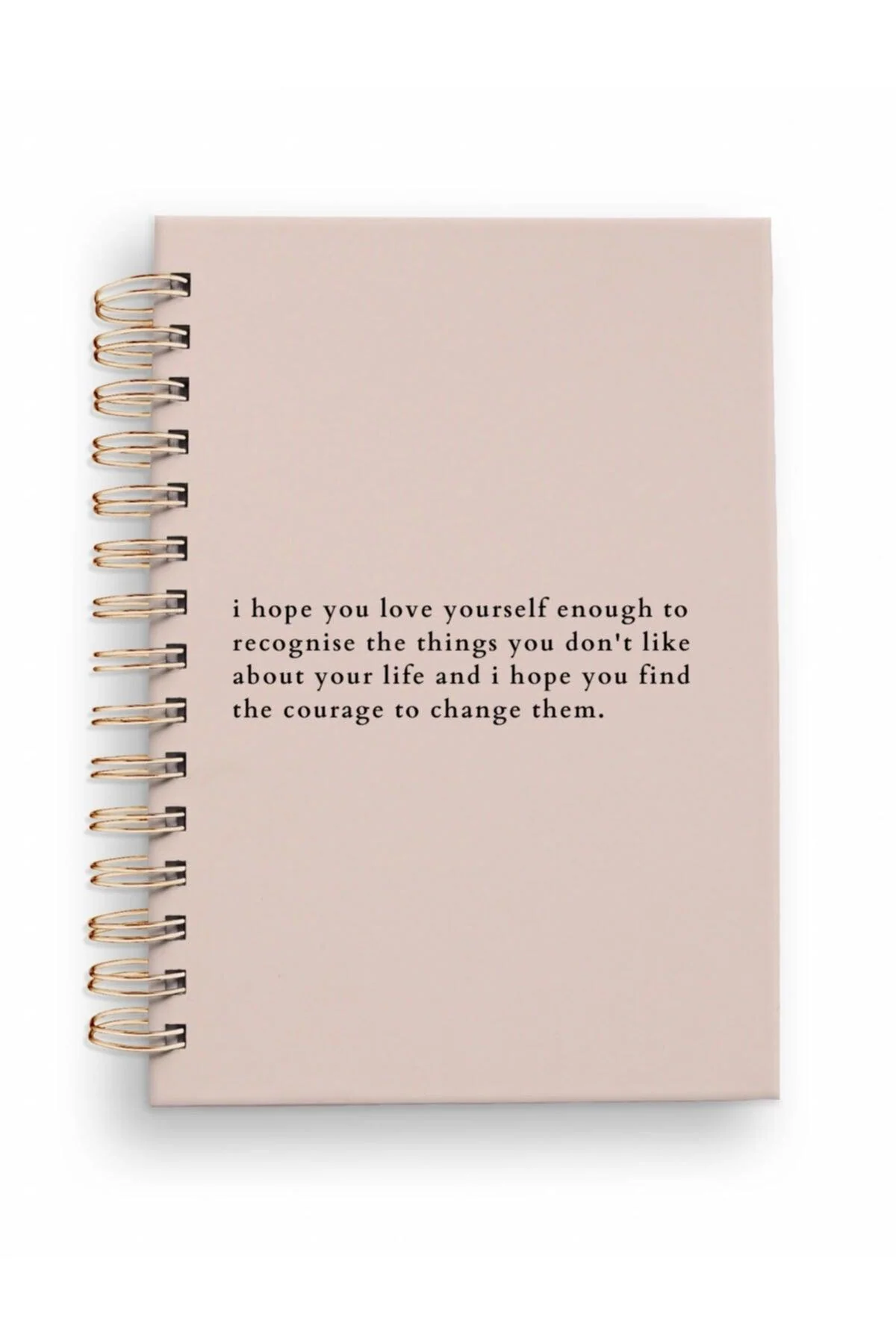 A5 unlined spiral notepad with 176 ivory pages